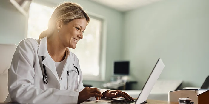 Doctor Performing Virtual Consultation