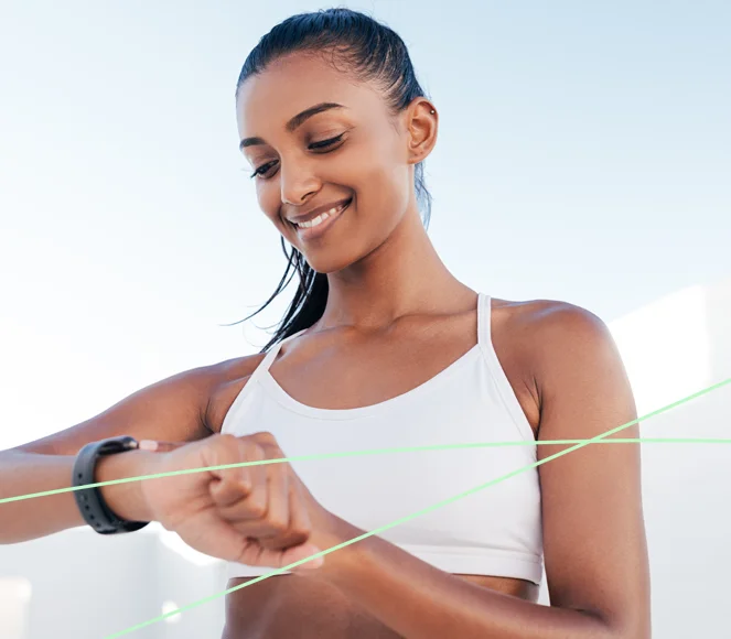 Healthy Woman After Run