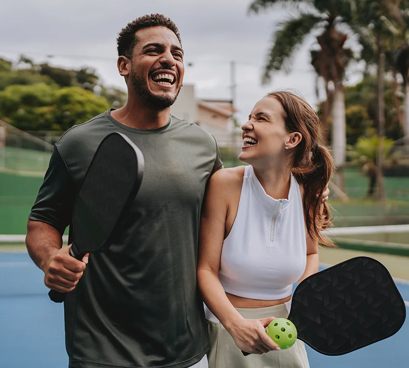 Couple Playing Pickleball After Tirzepatide
