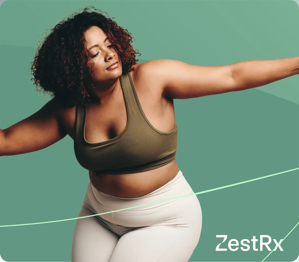 Plus Size Happy Woman On Weight Loss Meds - ZestRX