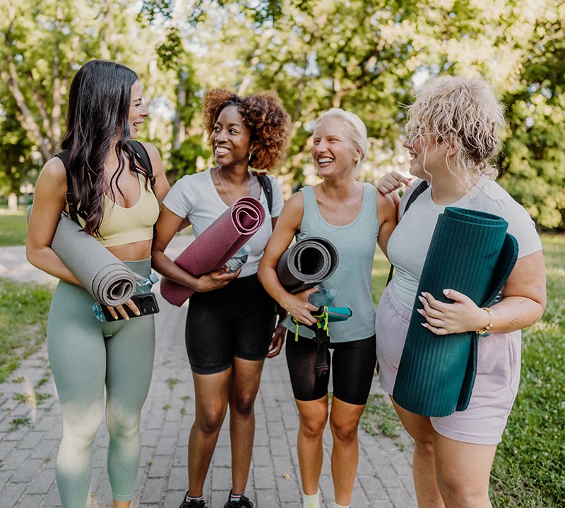 Woman After Yoga and B12 Shots