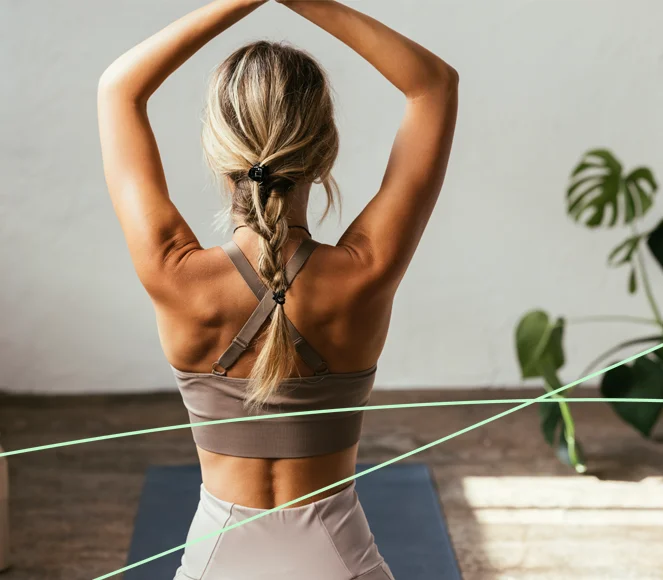 Woman With Strong Back After Sermorelin Shot